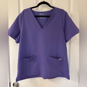 FIGS Women's Amethyst Casma Three Pocket Scrub Top X-LARGE